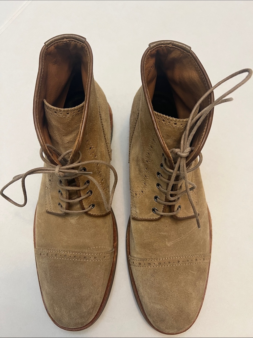AQUATALIA MENS CARTER US 11.5 WEATHERPROOF LACE UP CAP TOE BOOTS ANKLE BOOTS